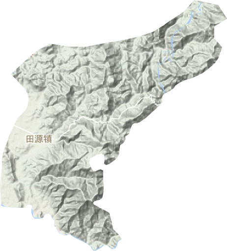 田源鎮(zhèn)地形圖