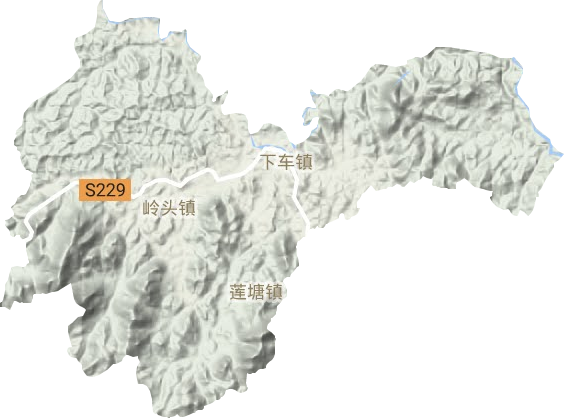 下車鎮(zhèn)地形圖