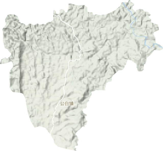 公白鎮地形圖
