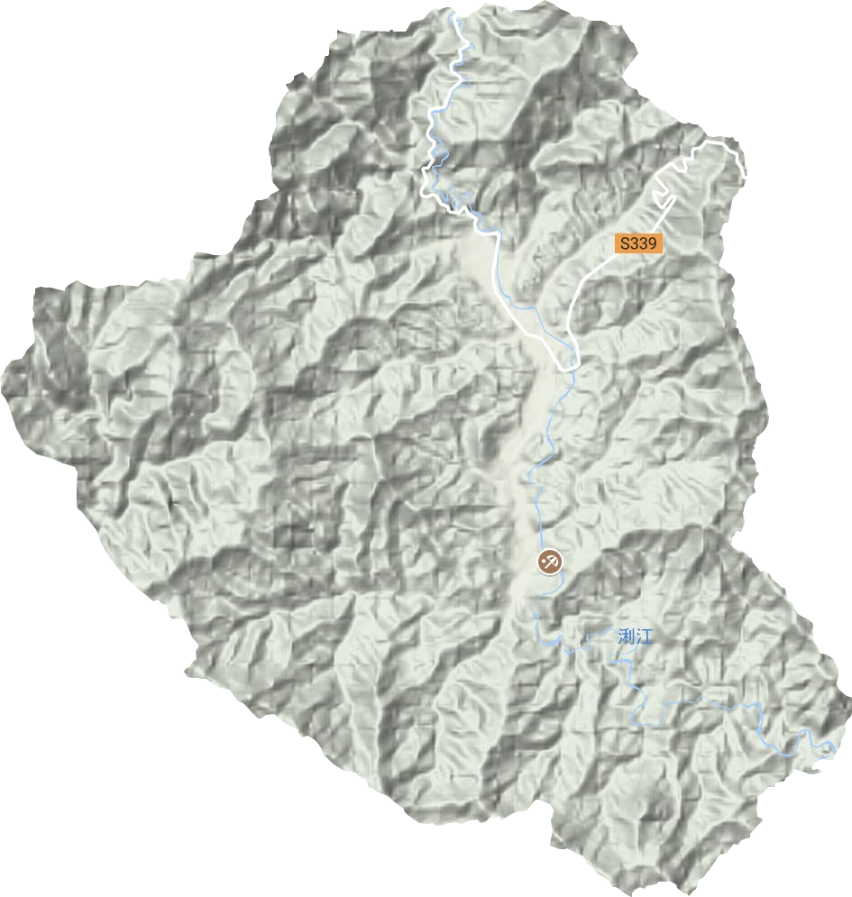 熱水鎮地形圖