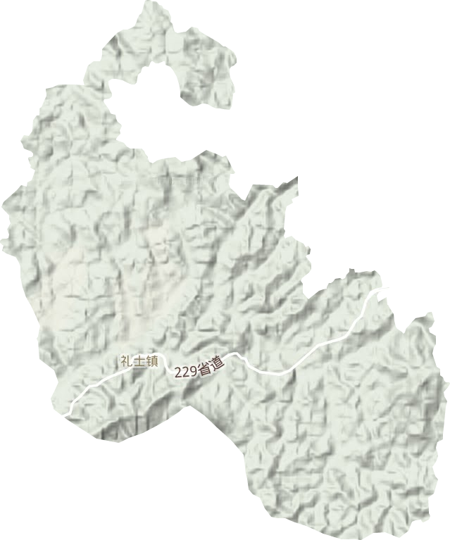 禮士鎮(zhèn)地形圖