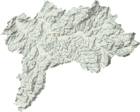 葉潭鎮(zhèn)地形圖