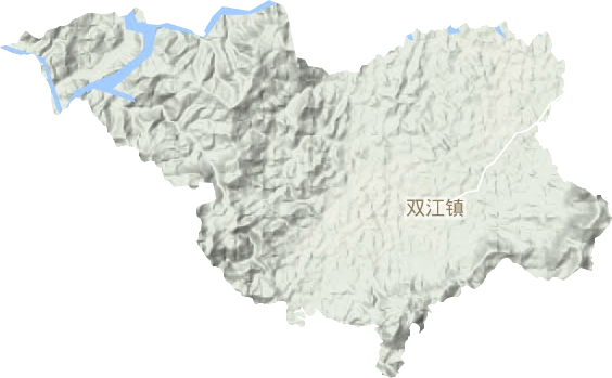 雙江鎮地形圖