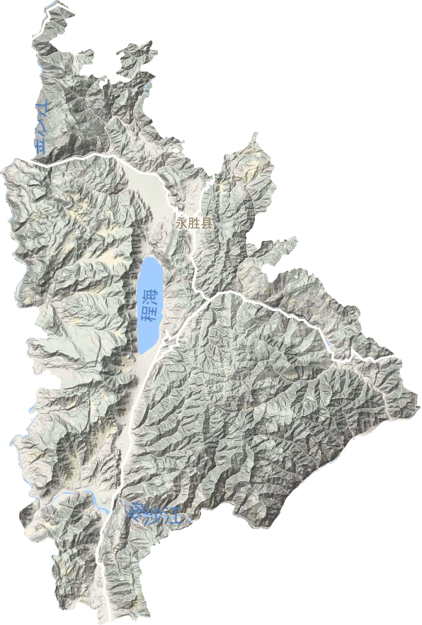 永勝縣地形圖