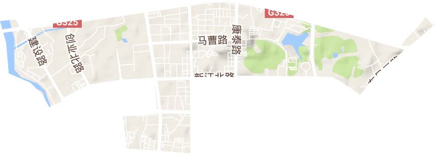 城北街道地形圖