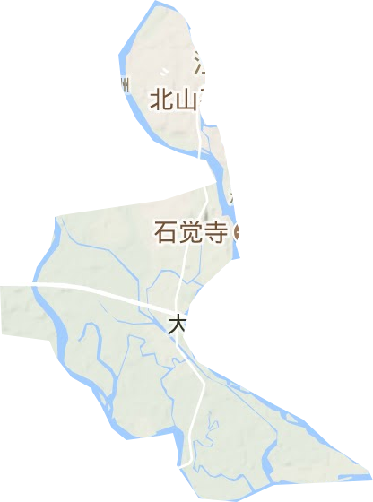 城西街道地形圖