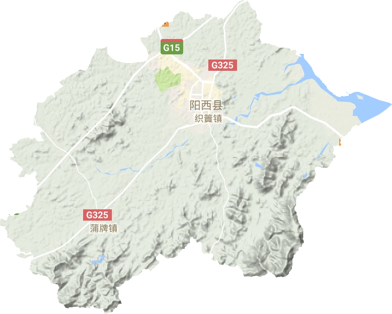 織篢鎮地形圖