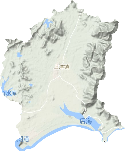 上洋鎮地形圖