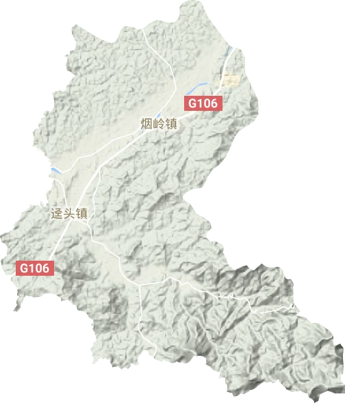 逕頭鎮(zhèn)地形圖