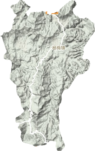 楊梅鎮(zhèn)地形圖