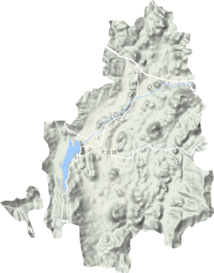 大崀鎮地形圖