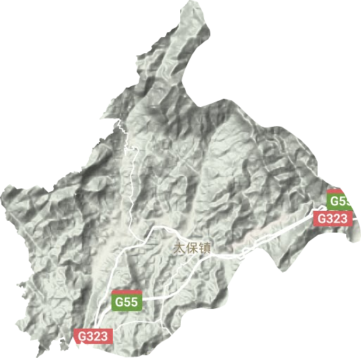 太保鎮(zhèn)地形圖