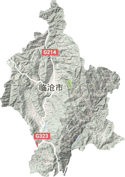 臨翔區地形圖