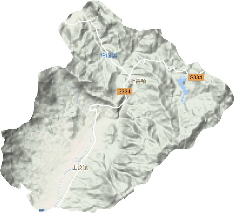 上饒鎮地形圖