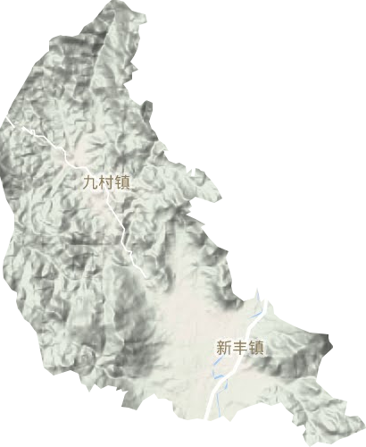 新豐鎮(zhèn)地形圖