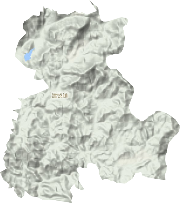 建饒鎮(zhèn)地形圖