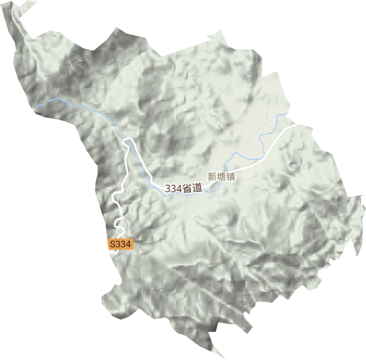 新塘鎮(zhèn)地形圖
