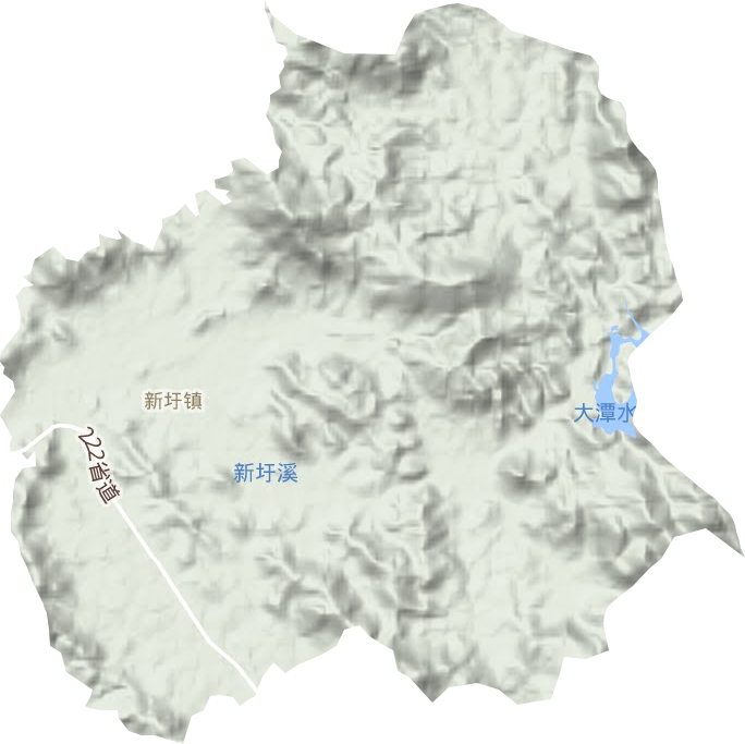 新圩鎮地形圖