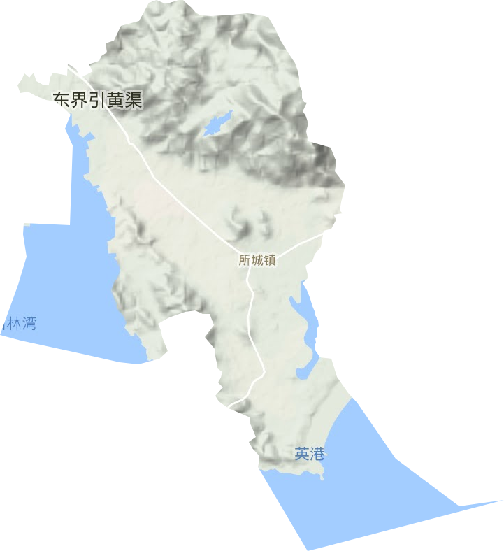 所城鎮(zhèn)地形圖