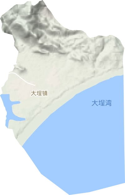 大埕鎮(zhèn)地形圖