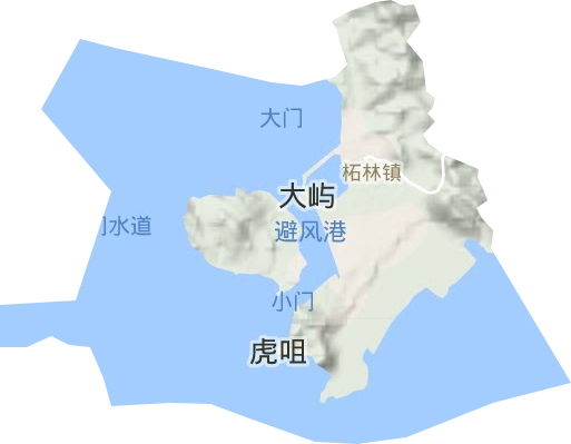 柘林鎮地形圖
