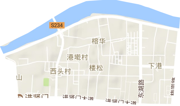 榕華街道地形圖