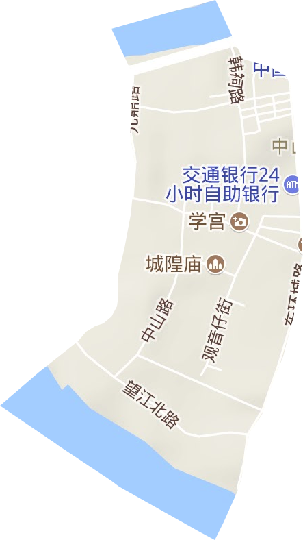 中山街道地形圖