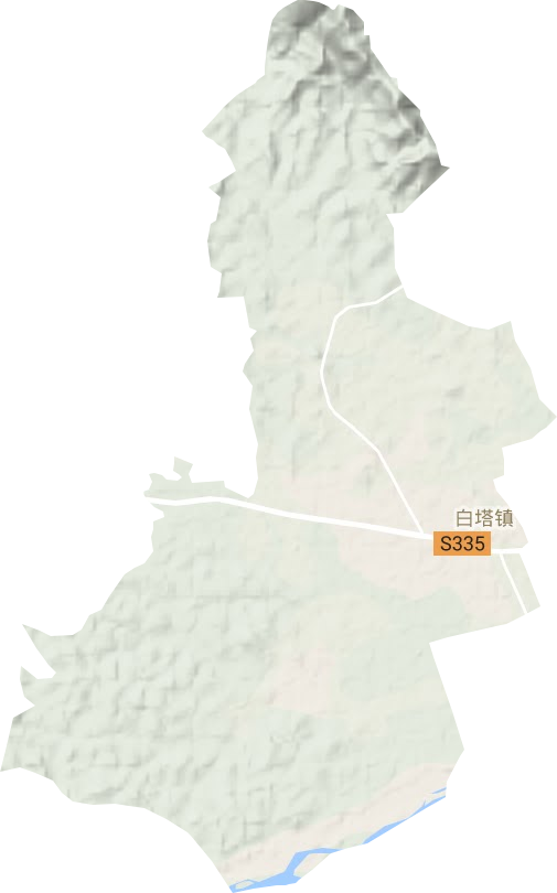 白塔鎮地形圖