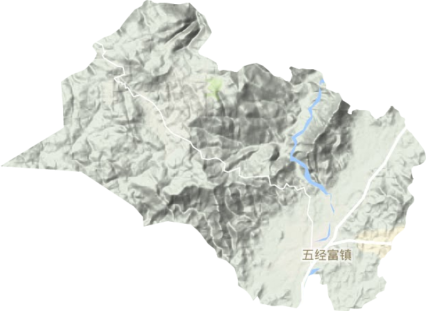 五經(jīng)富鎮(zhèn)地形圖