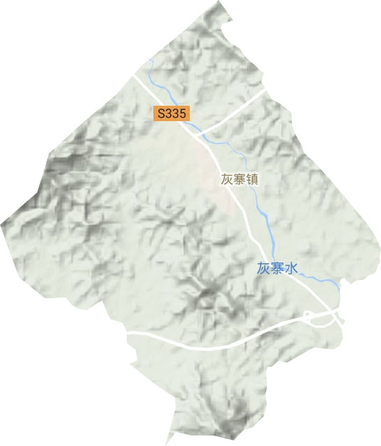 灰寨鎮地形圖