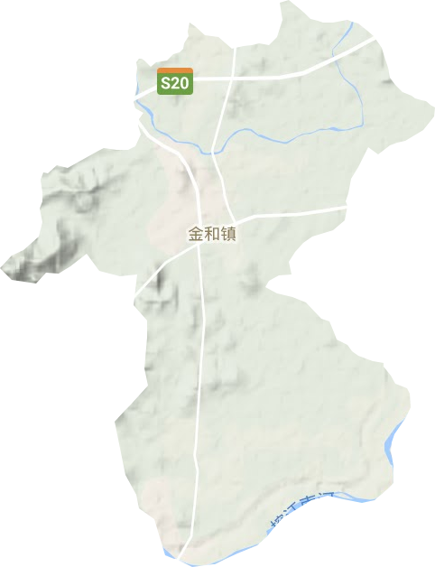 金和鎮(zhèn)地形圖