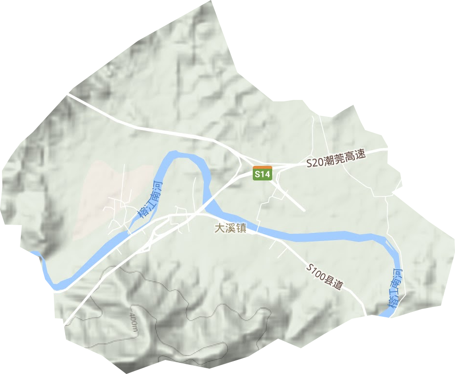 大溪鎮地形圖