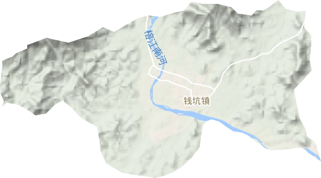 錢坑鎮(zhèn)地形圖