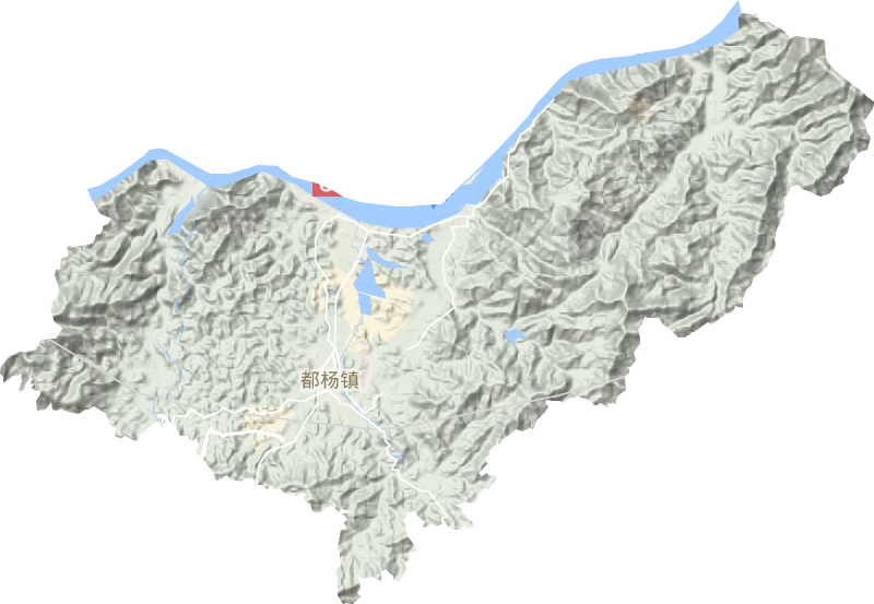 都楊鎮(zhèn)地形圖