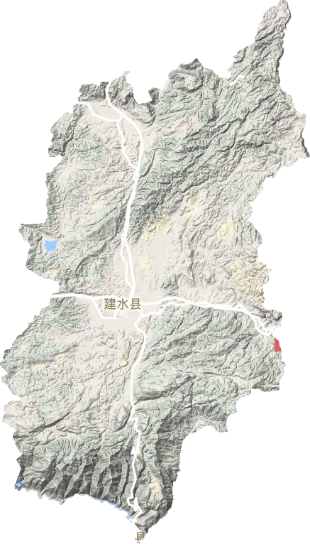 建水縣地形圖