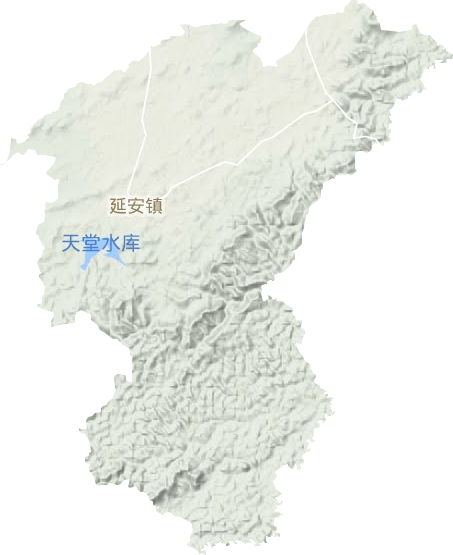 延安鎮(zhèn)地形圖