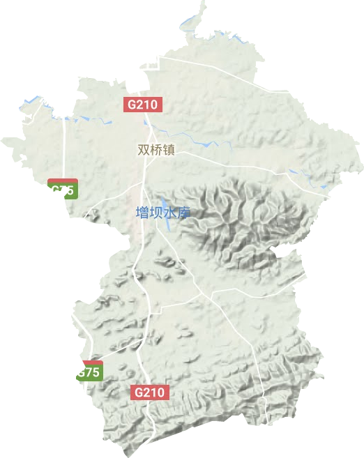 雙橋鎮地形圖