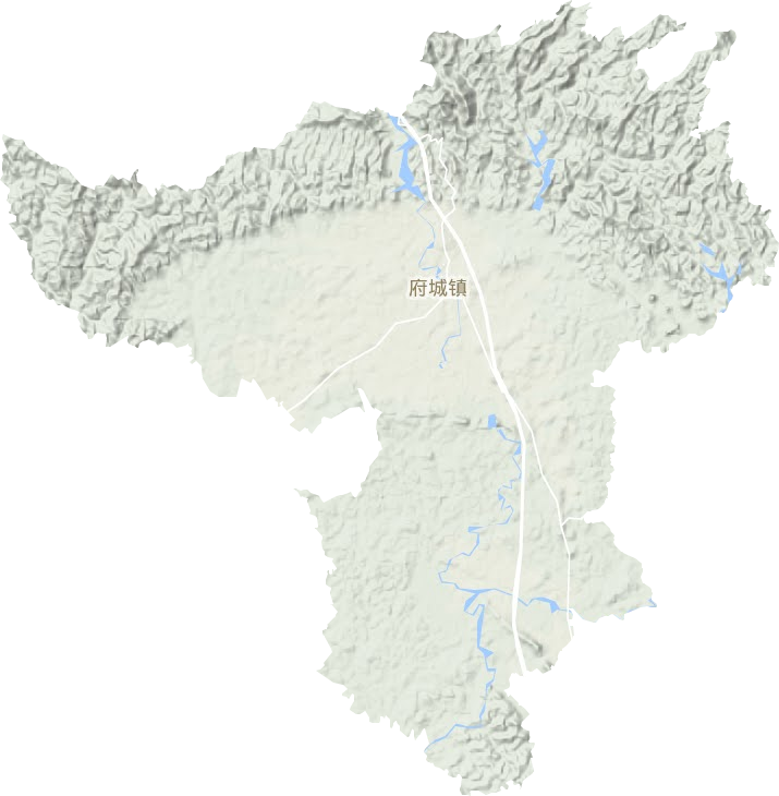 府城鎮(zhèn)地形圖