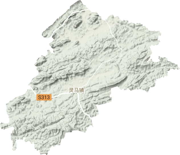 靈馬鎮(zhèn)地形圖