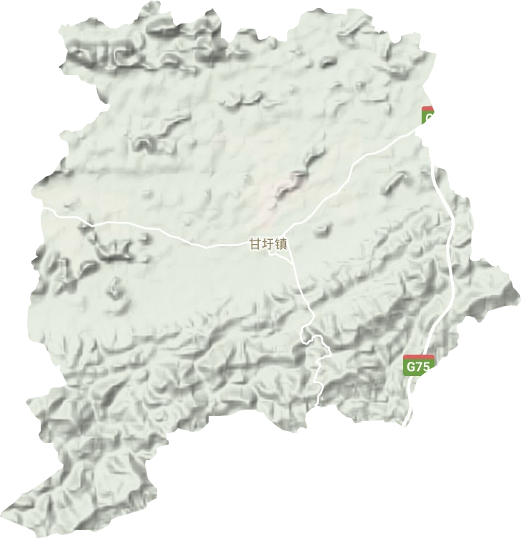 甘圩鎮地形圖