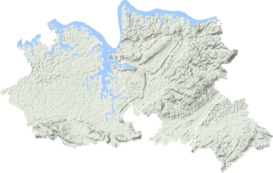 南鄉鎮地形圖
