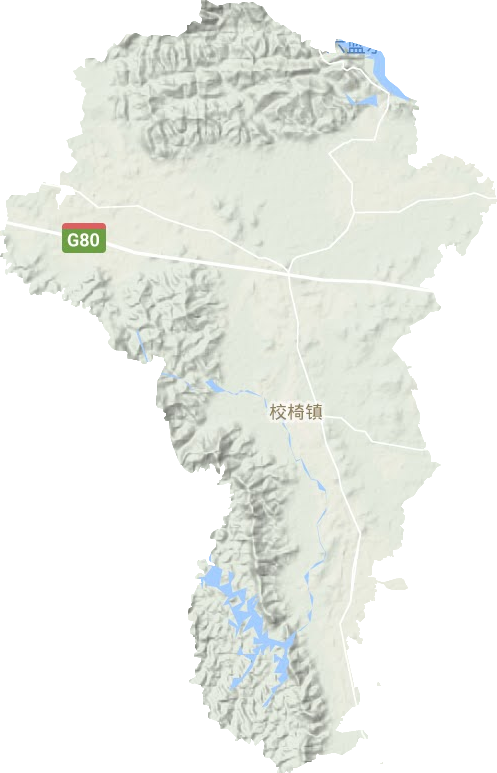 校椅鎮地形圖