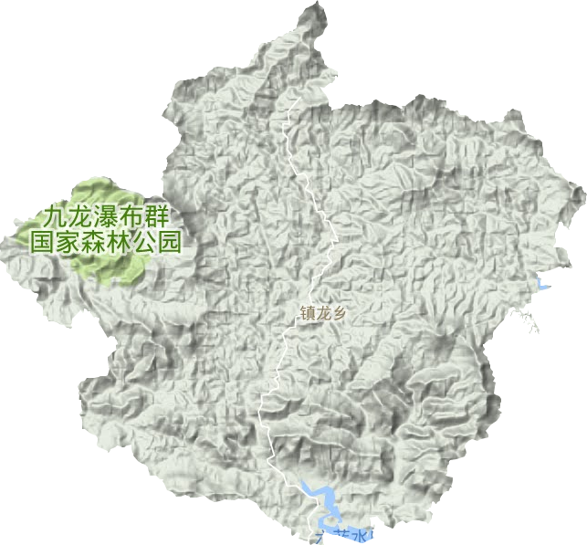 鎮龍鄉地形圖