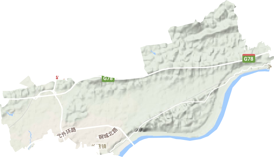 長塘鎮地形圖