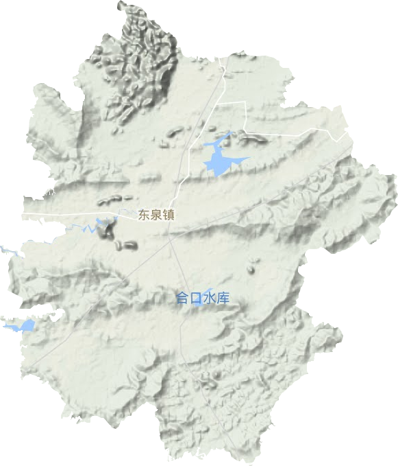 東泉鎮地形圖