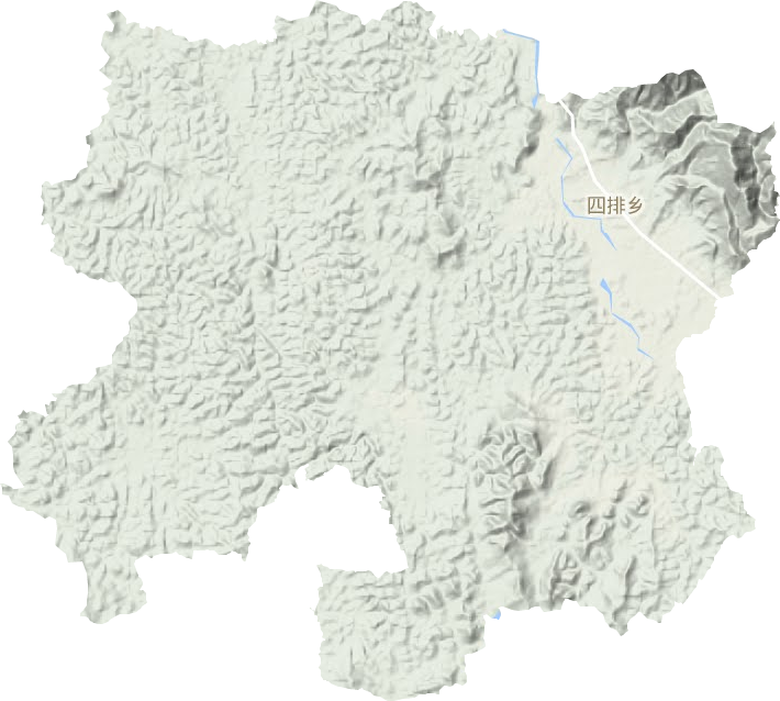 四排鄉地形圖