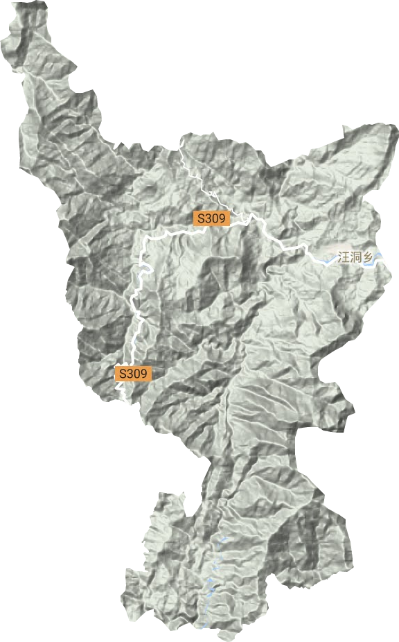 汪洞鄉地形圖