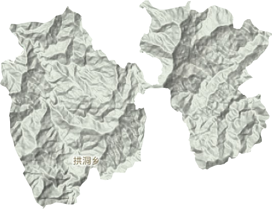 拱洞鄉地形圖