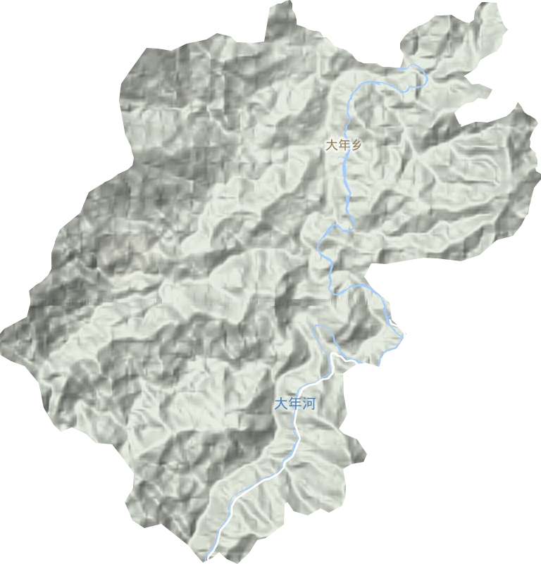 大年鄉地形圖