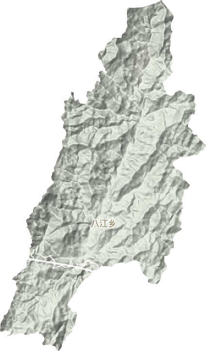 八江鄉地形圖